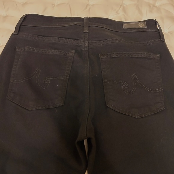 AG Very Black Womens Farrah Ankle High Rise Skinny Jeans Size 27R - Picture 5 of 11